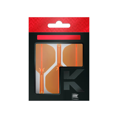 TARGET - K-FLEX All-In-One Moulded Flights NO2 Size - Neon Orange