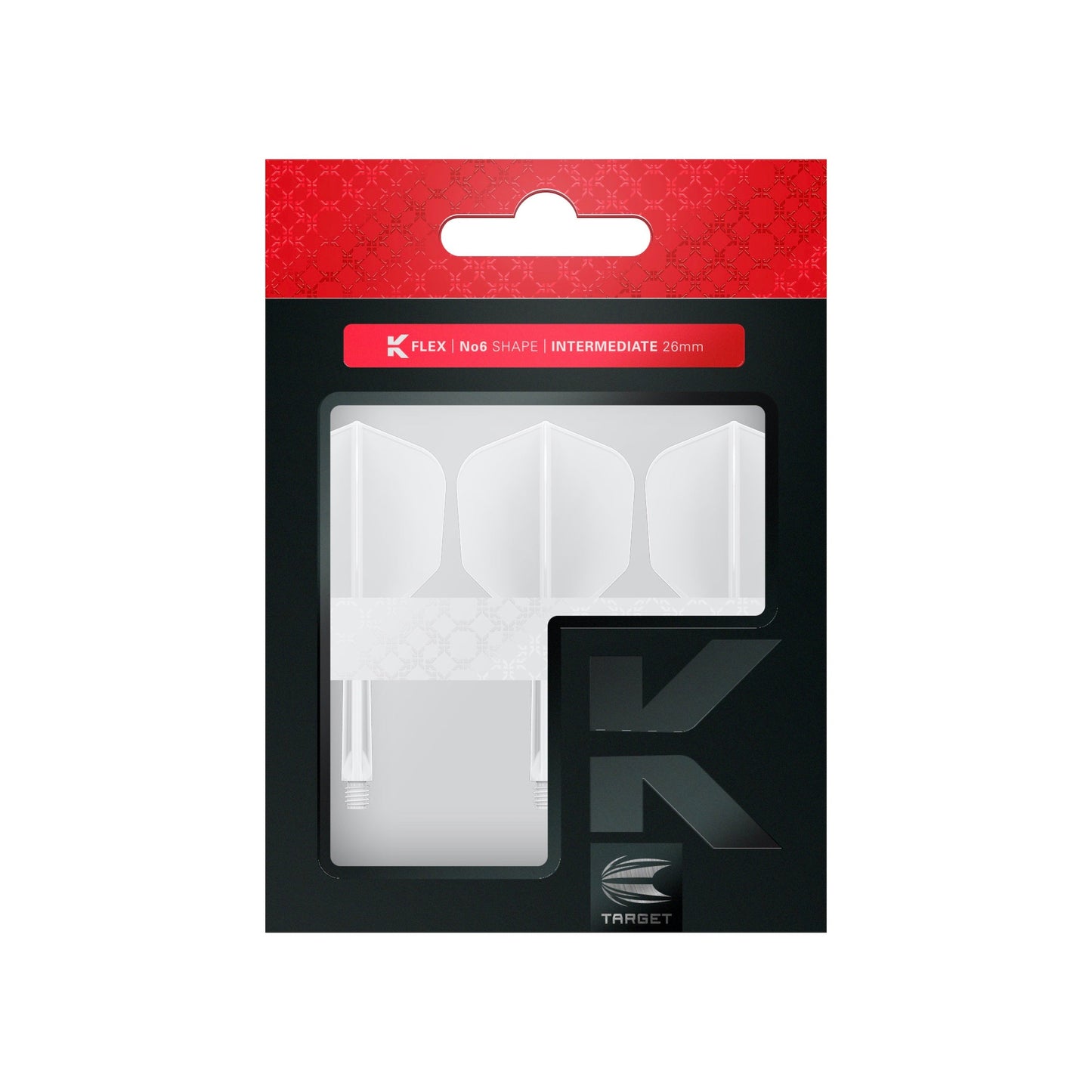 TARGET - K-FLEX All-In-One Moulded Flights NO6 Size - WHITE