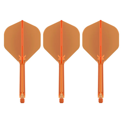 TARGET - K-FLEX All-In-One Moulded Flights NO2 Size - Neon Orange