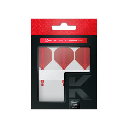 TARGET - K-FLEX All-In-One Moulded Flights NO2 Size - RED
