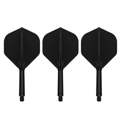 TARGET - K-FLEX All-In-One Moulded Flights NO2 Size - BLACK
