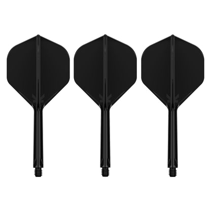 TARGET - K-FLEX All-In-One Moulded Flights NO2 Size - BLACK