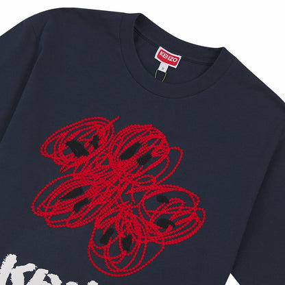 Drawn Varsity Tee | Midnight