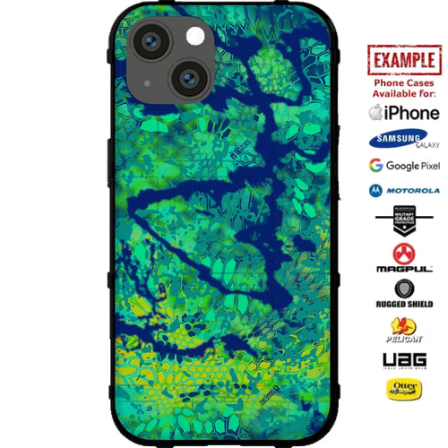 Kryptek Obskura Mahi Mahi Official Camouflage Pattern Custom Printed Case Design for Apple, Samsung, Google & Motorola Phone Models