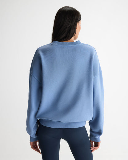 Everyday Active Washed Oversized Sweatshirt - Blossom Blue/Buttercream