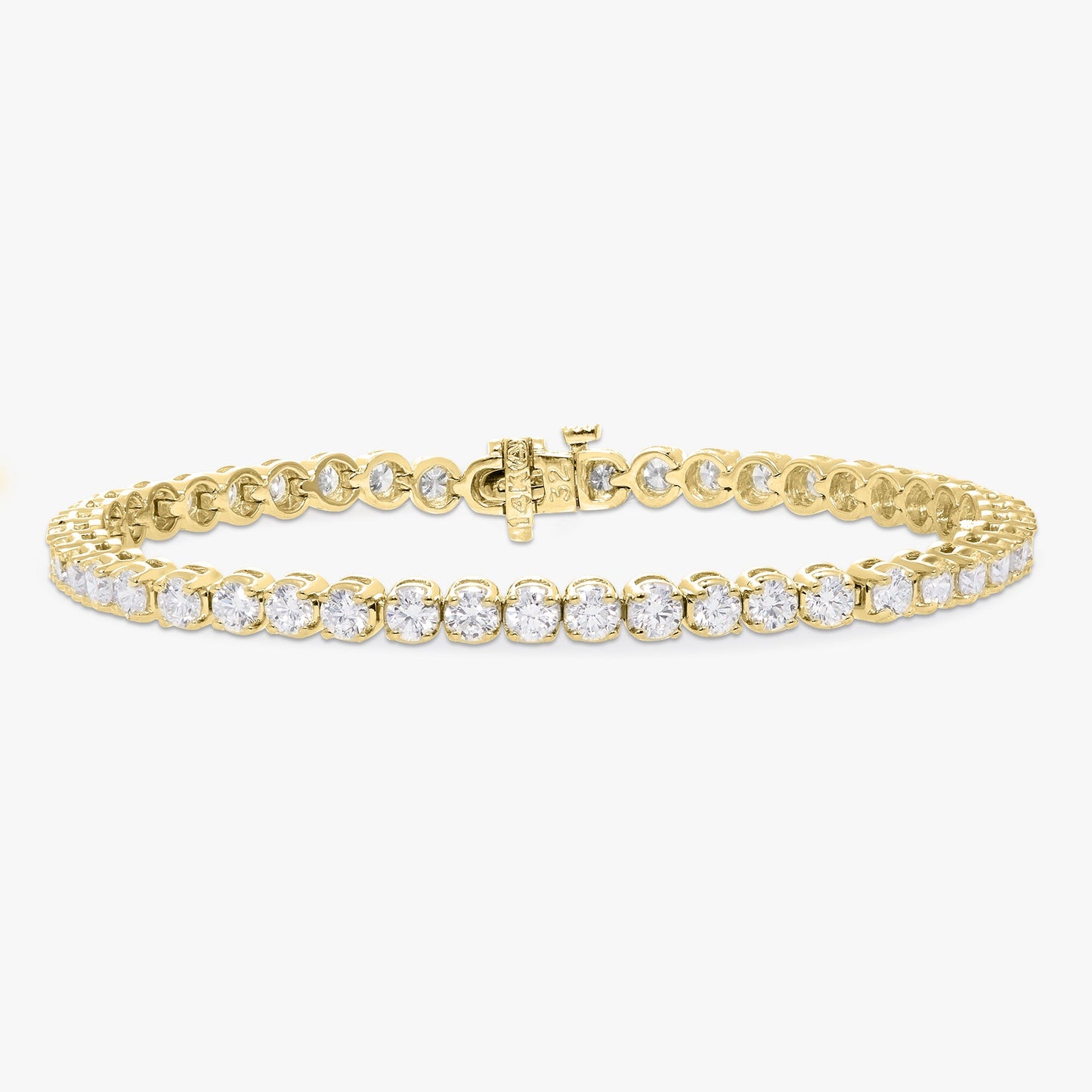 Buttercup Laboratory Grown Diamond Scalloped Tennis Bracelet