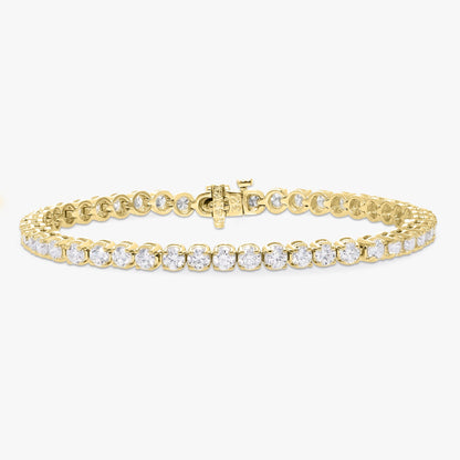 Buttercup Laboratory Grown Diamond Scalloped Tennis Bracelet