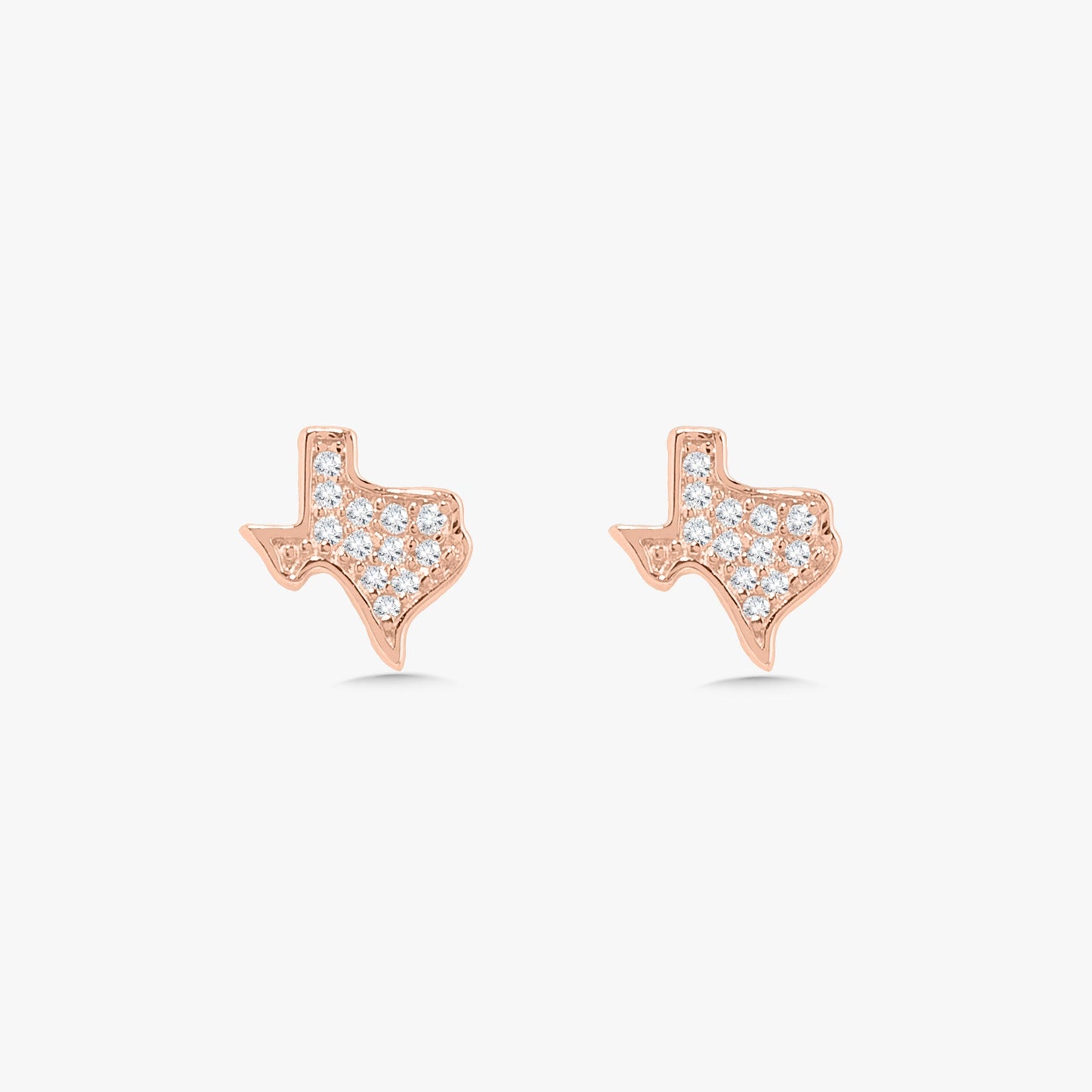 Lone Star Tiny Texas Diamond Stud Earrings
