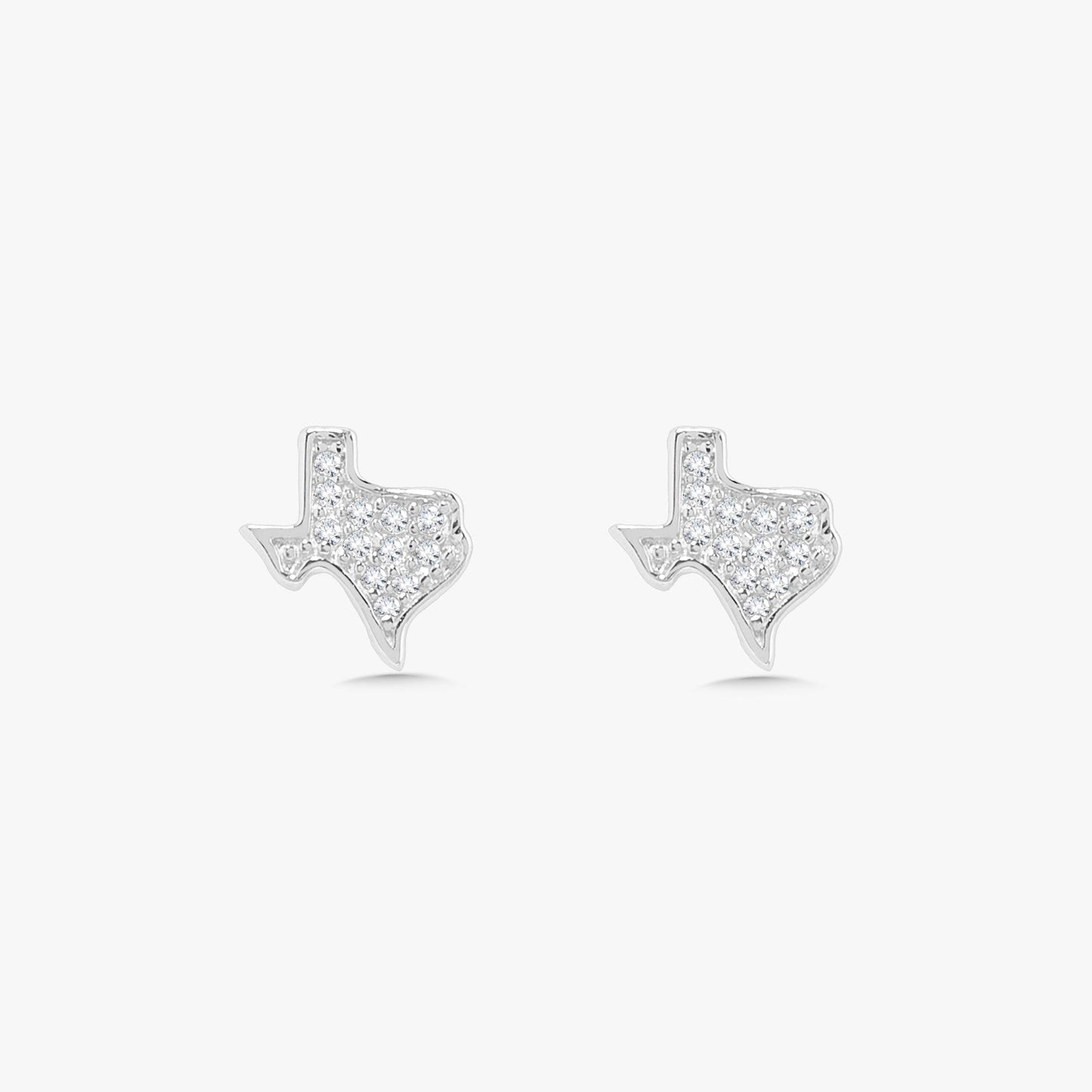 Lone Star Tiny Texas Diamond Stud Earrings