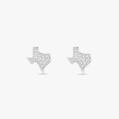 Lone Star Tiny Texas Diamond Stud Earrings