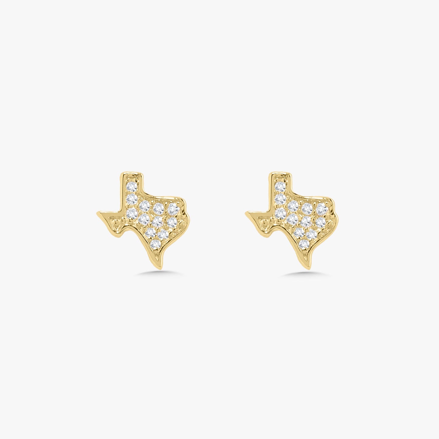 Lone Star Tiny Texas Diamond Stud Earrings