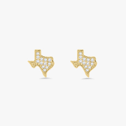 Lone Star Tiny Texas Diamond Stud Earrings