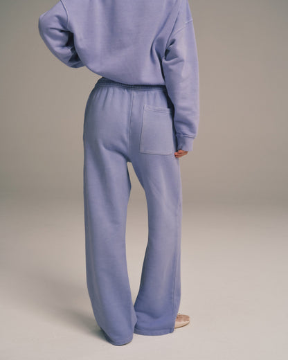 Varsity Straight Leg Sweatpants - Washed Lavender