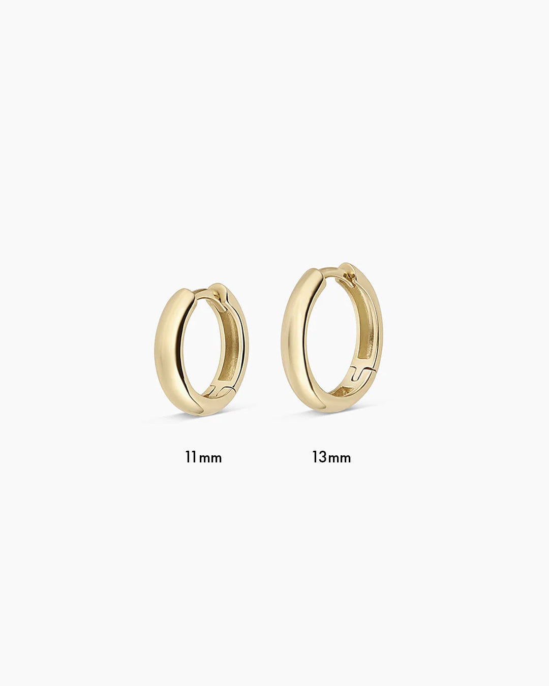 14K Gold Lou Helium Huggies