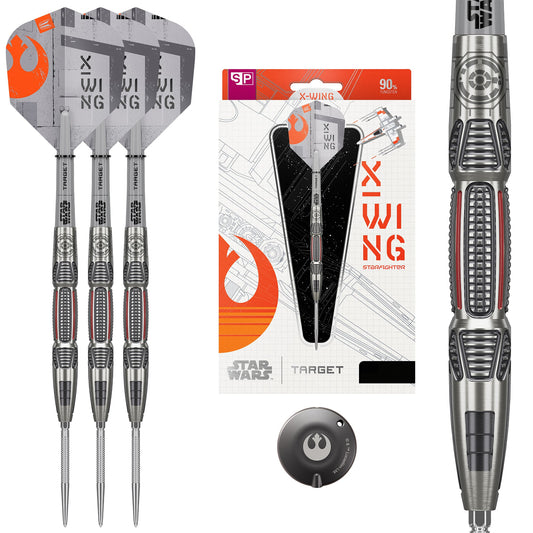TARGET x STAR WARS - 26g - X WING - Steel Tip Swiss Point - 90% Tungsten Darts
