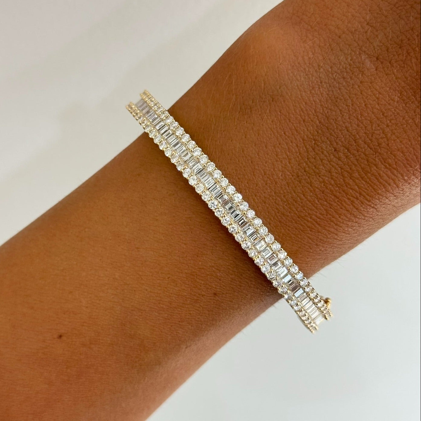 Mini Gianna Baguette Diamond Bangle 4.49 ctw