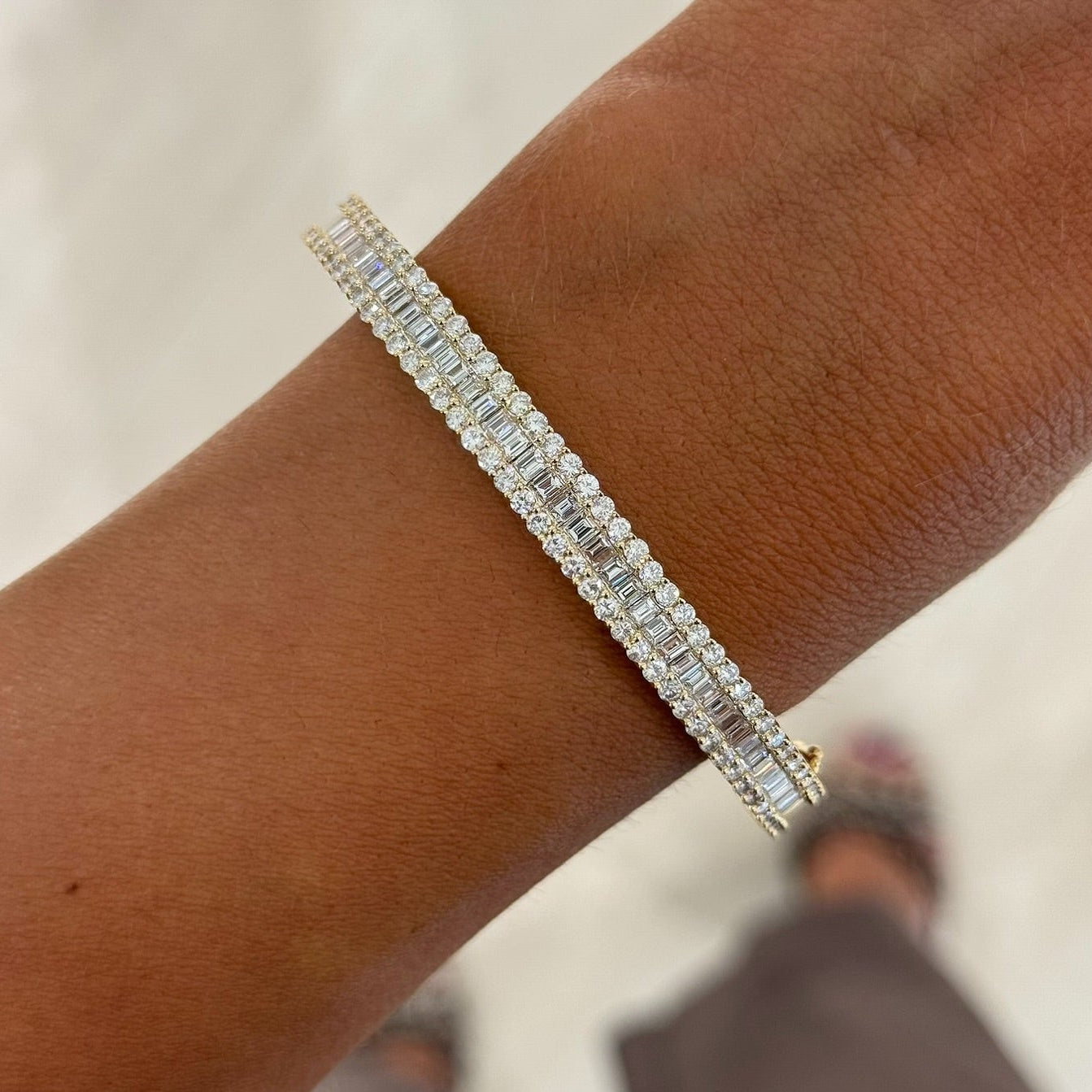Mini Gianna Baguette Diamond Bangle 4.49 ctw