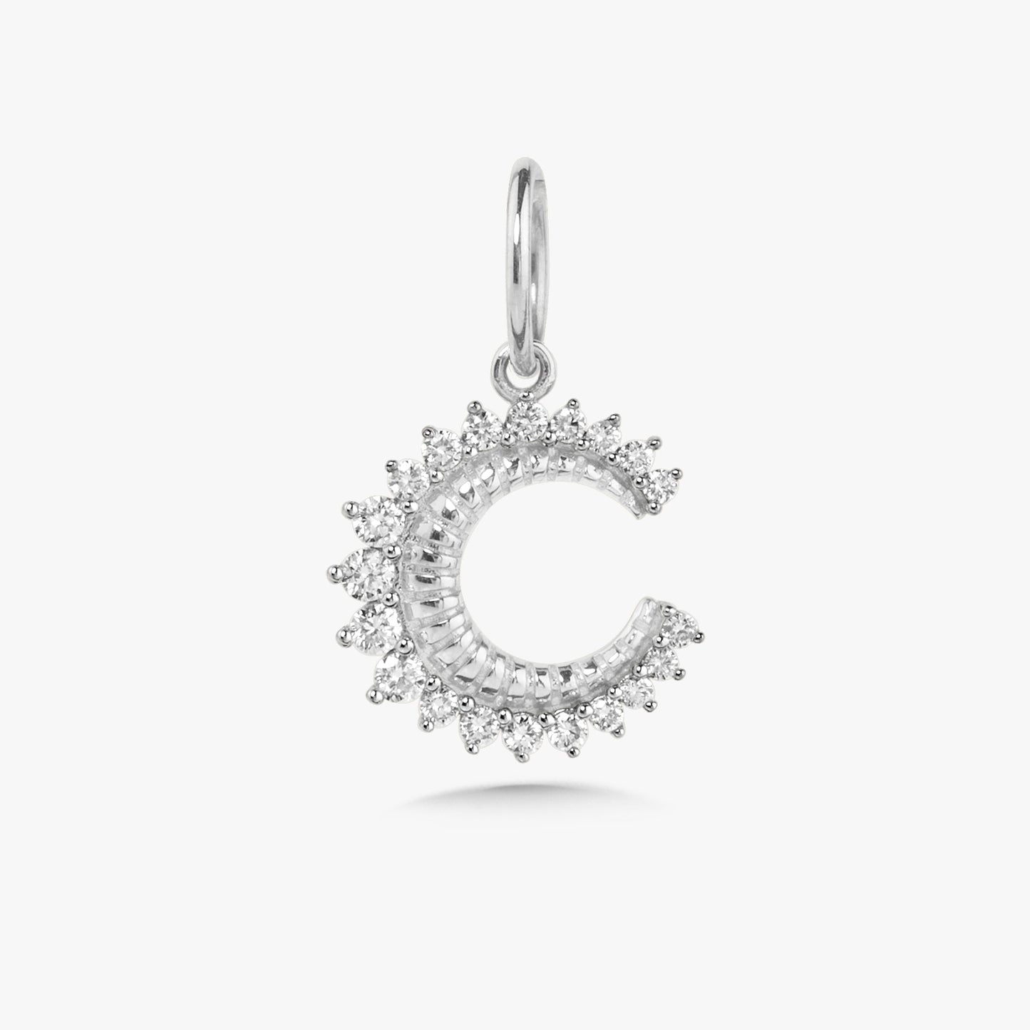 Mini Moon Gold & Diamond Moon Charm