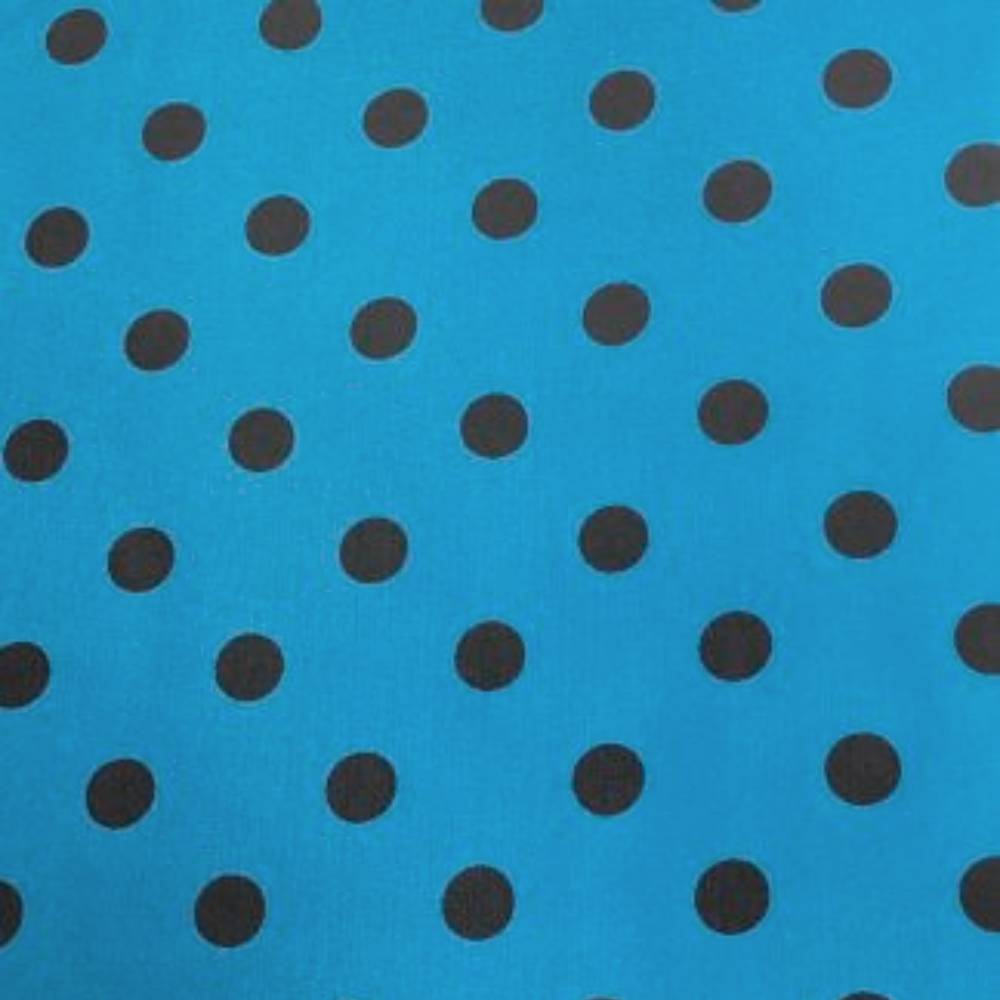 20" Cowboy Polka Dot Silk Wild Rag - Aqua