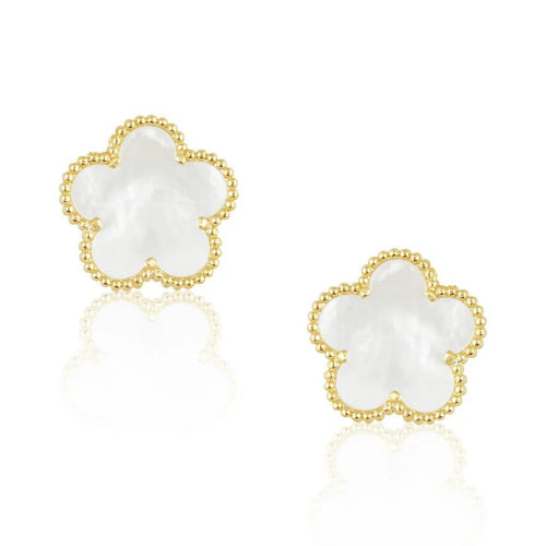 Adeline Mother of Pearl Stud Earrings