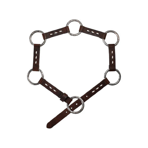 Angel Ranch Women's Engraved Connection Rings Brown Belt