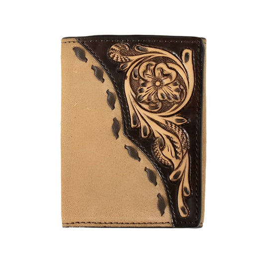 3D Roughout Overlay Trifold Wallet