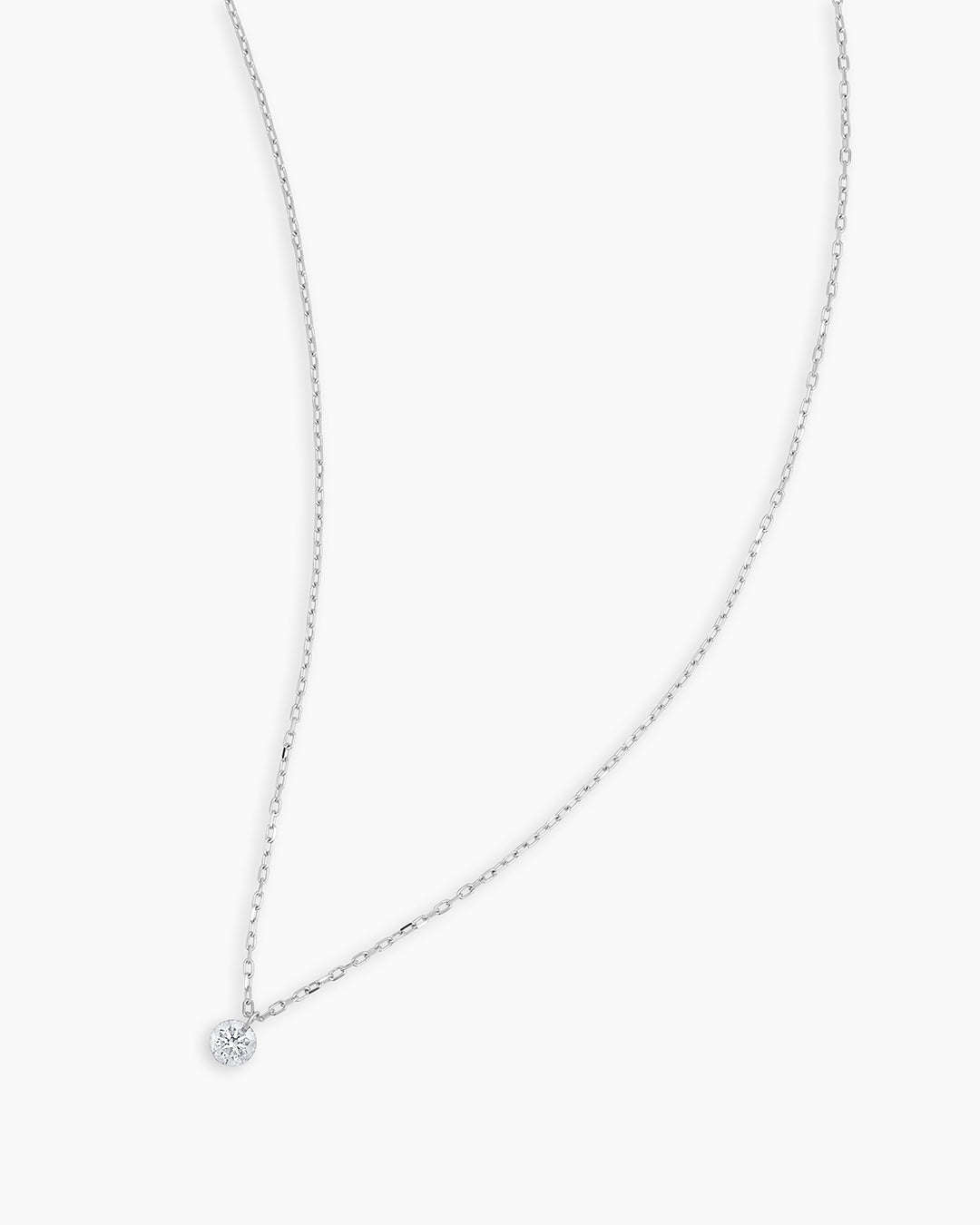 18K Floating Diamond Necklace