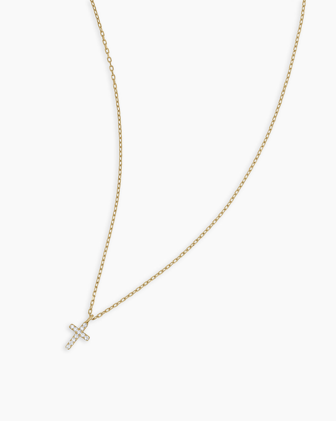 14K Diamond Cross Necklace