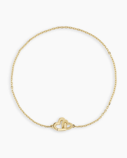 14K Gold Parker Heart Bracelet