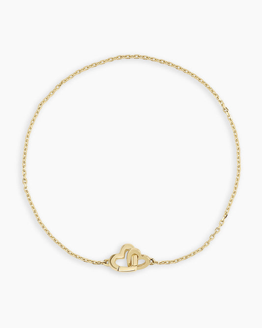14K Gold Parker Heart Bracelet