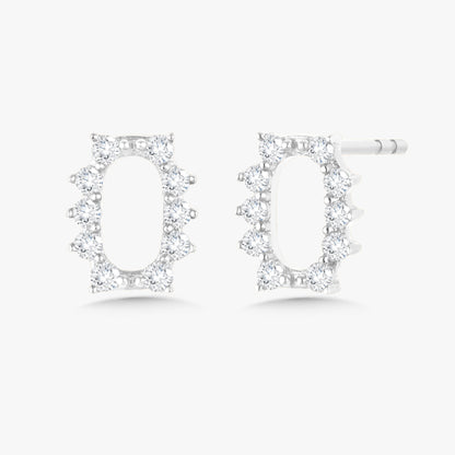Open Oval Charlie Cloud® Scalloped Stud Earring