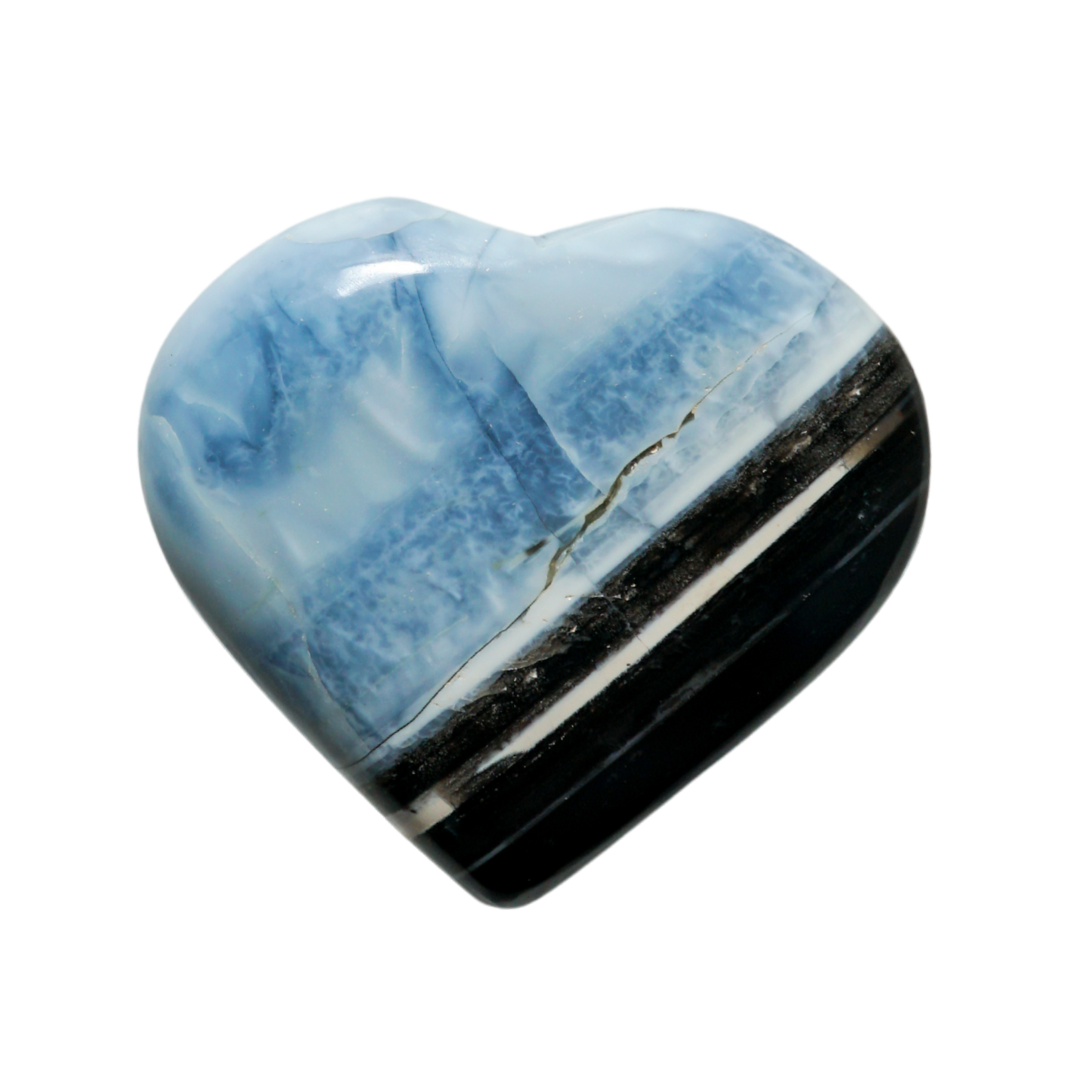 Owyhee Blue Opal Heart