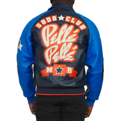 Classic Soda Club Jacket | Navy/Honolulu Blue/Orange/Ivory