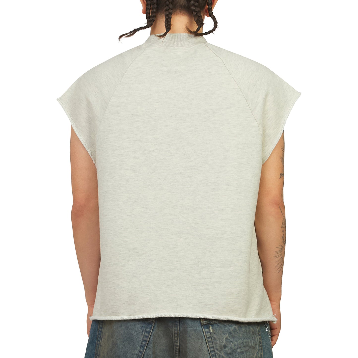 Angel Crew Sleeveless Tee | Natural Heather
