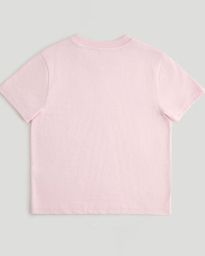 Retro Adanola Sport Classic Slub T-shirt - Soft Pink/Marshmallow White