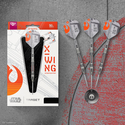 TARGET x STAR WARS - 26g - X WING - Steel Tip Swiss Point - 90% Tungsten Darts