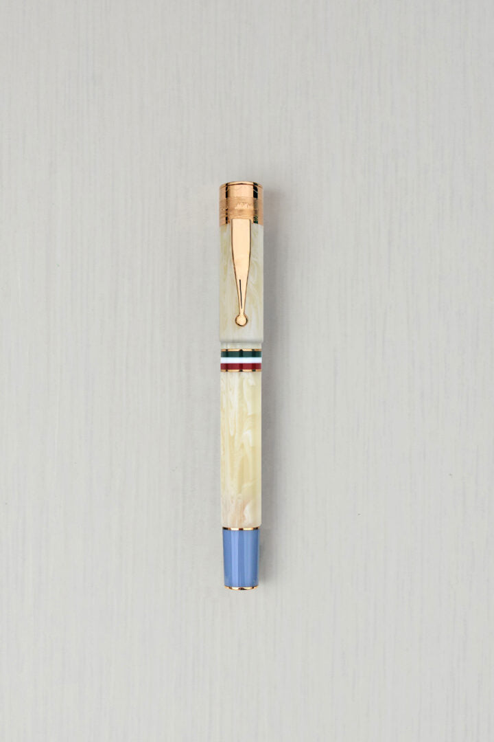 Gioia Partenope Avorio Fountain Pen Rose Gold Trim