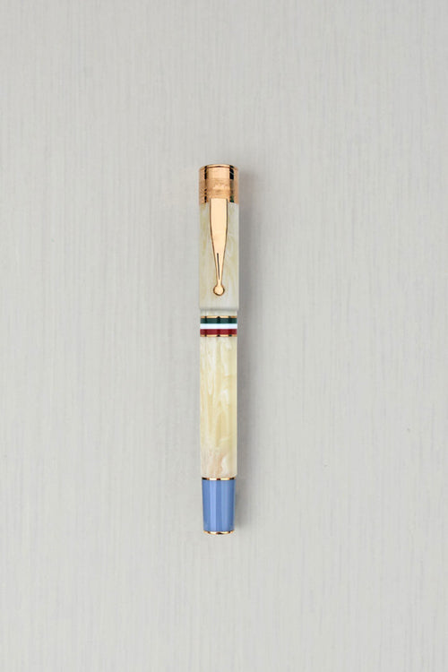 Gioia Partenope Avorio Fountain Pen Rose Gold Trim