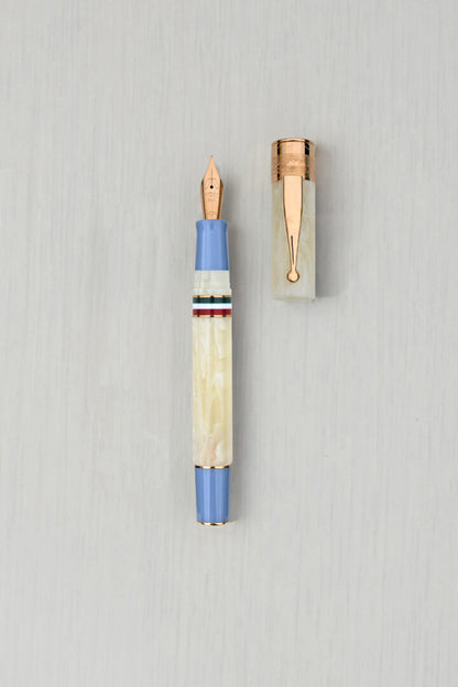 Gioia Partenope Avorio Fountain Pen Rose Gold Trim