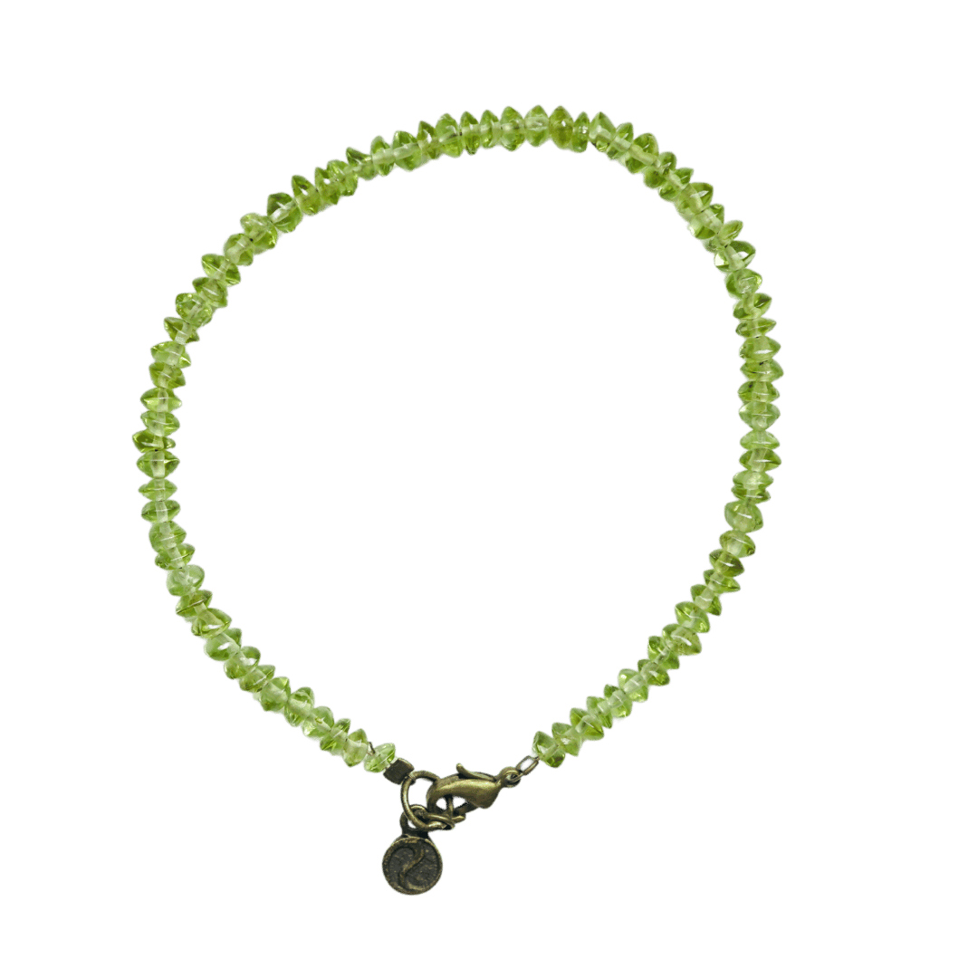 Peridot Micro Bead Bracelet