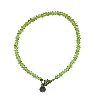 Peridot Micro Bead Bracelet