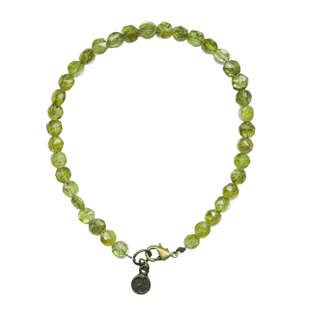 Peridot Micro Bead Bracelet