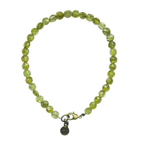 Peridot Micro Bead Bracelet