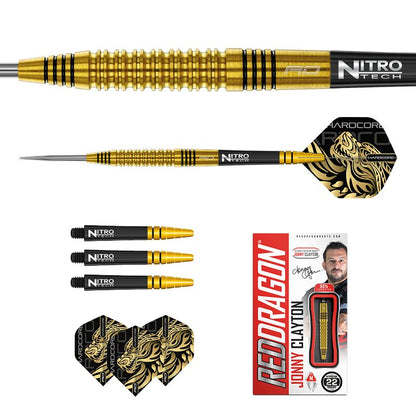 RED DRAGON - Jonny Clayton Gold Darts - 90% Tungsten - 22g