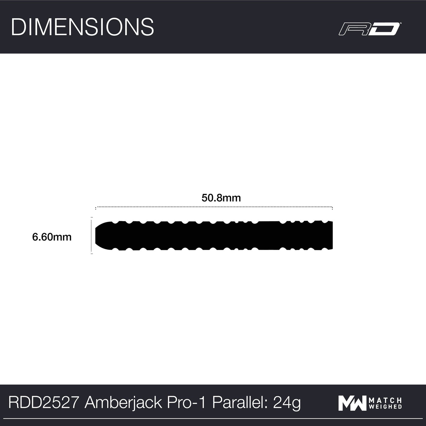 RED DRAGON - Amberjack Pro 1 Darts - 90% Tungsten - 24g