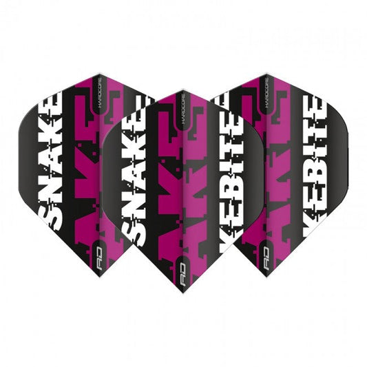 Red Dragon Peter Wright Snakebite Text Flights - Purple