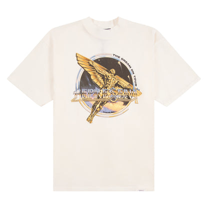 Golden Tour Tee | Flat White