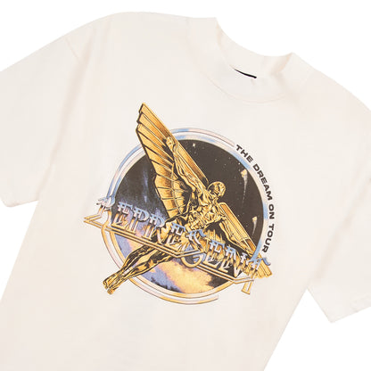 Golden Tour Tee | Flat White