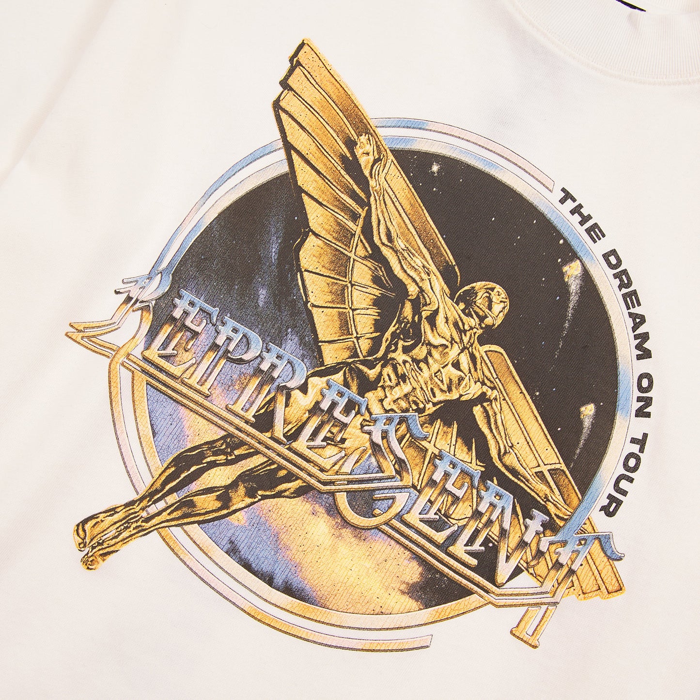 Golden Tour Tee | Flat White