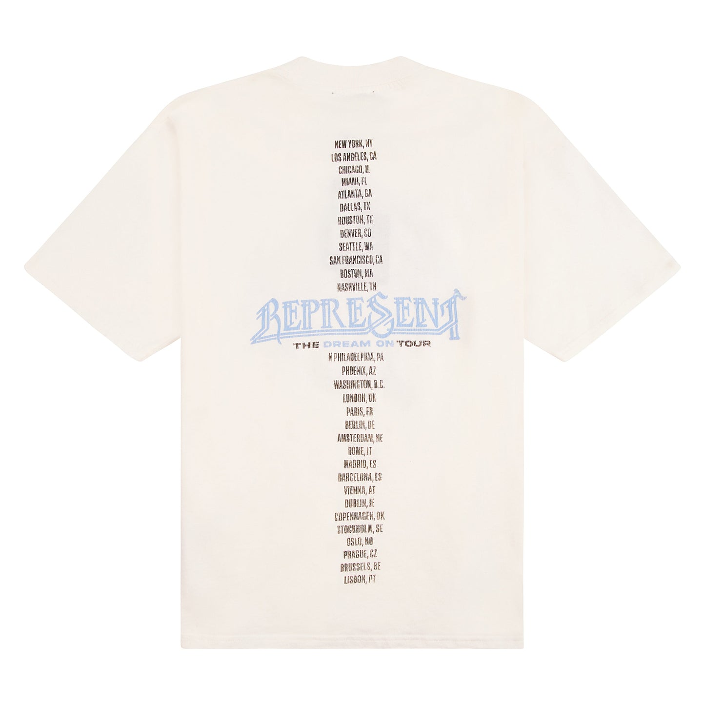 Golden Tour Tee | Flat White